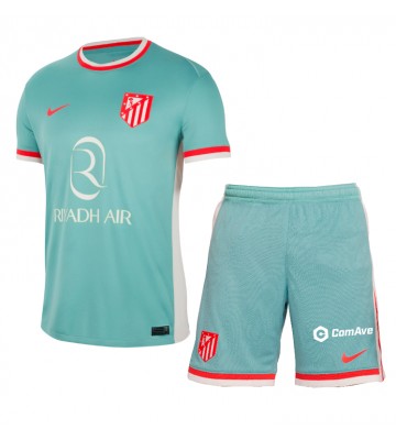 Atletico Madrid Borta Kläder Barn 2024-25 Kortärmad (+ Korta byxor)
